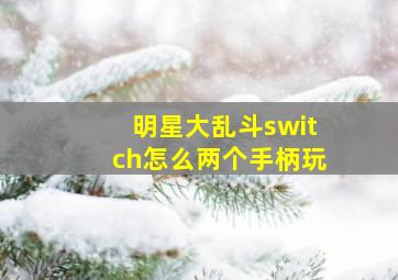 明星大乱斗switch怎么两个手柄玩